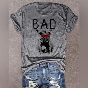 Gray Graphic Short Sleeve Tee